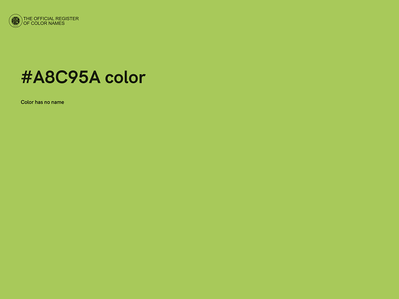 #A8C95A color image