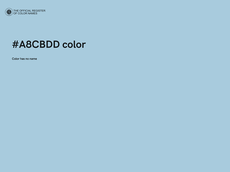 #A8CBDD color image