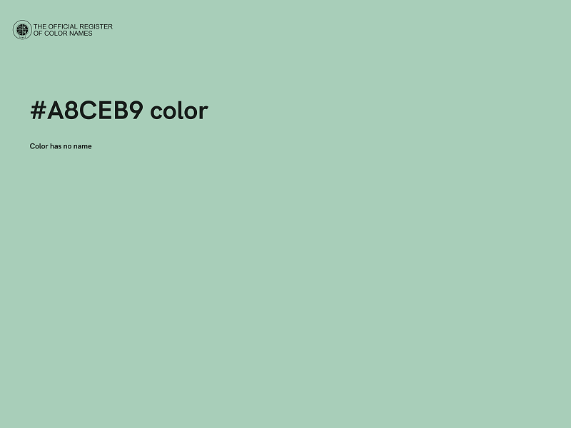 #A8CEB9 color image