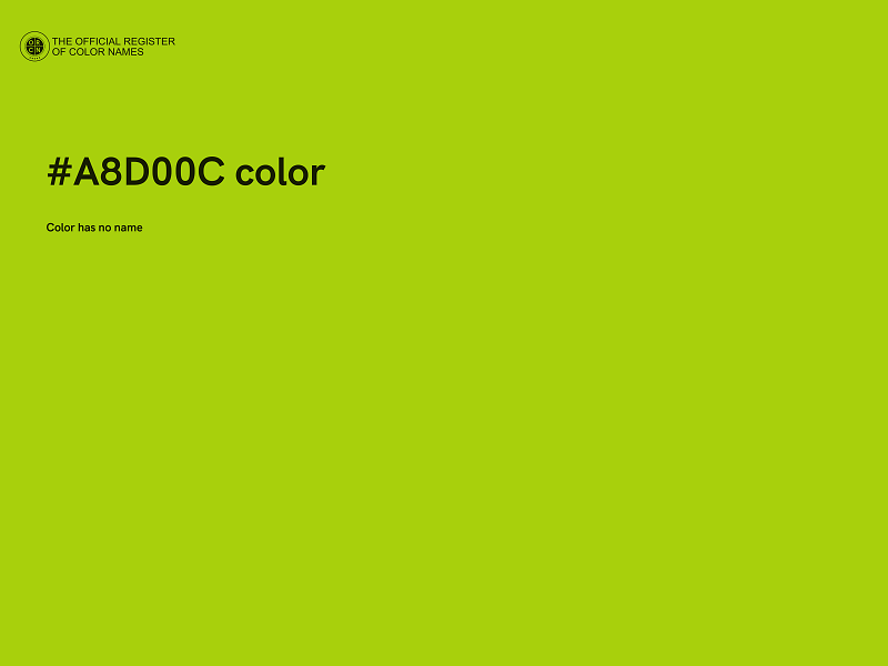 #A8D00C color image