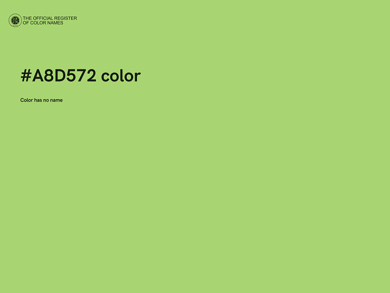 #A8D572 color image