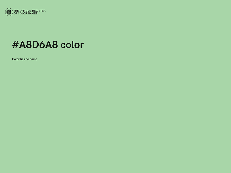 #A8D6A8 color image