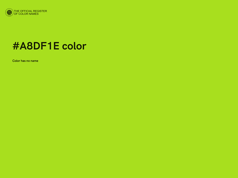 #A8DF1E color image