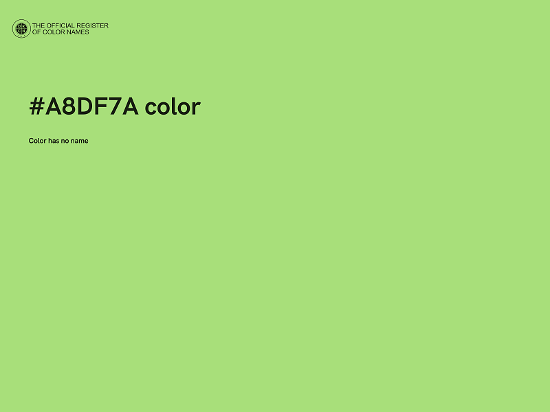 #A8DF7A color image