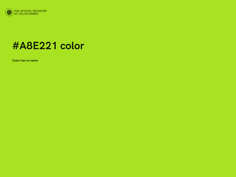 #A8E221 color image