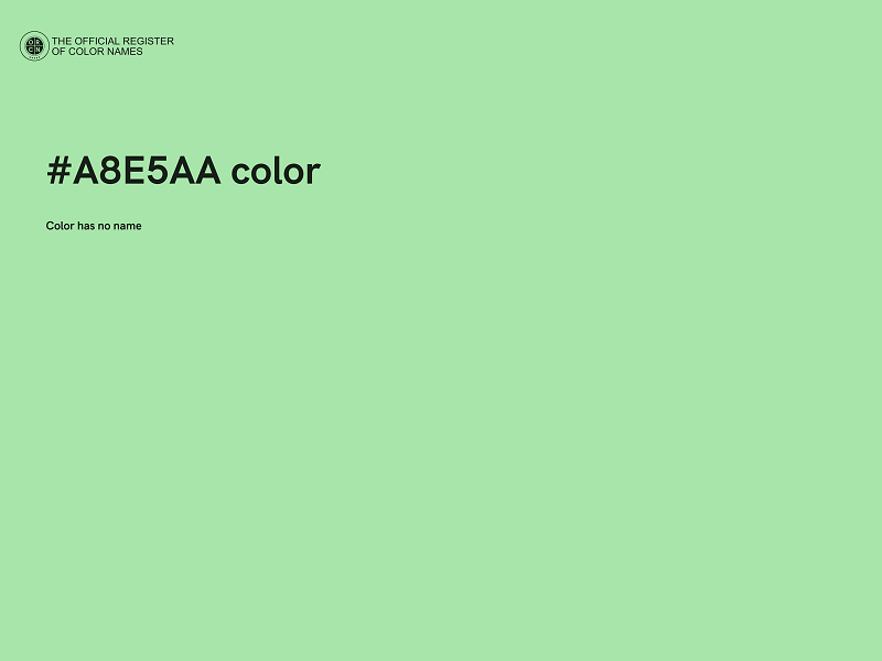 #A8E5AA color image