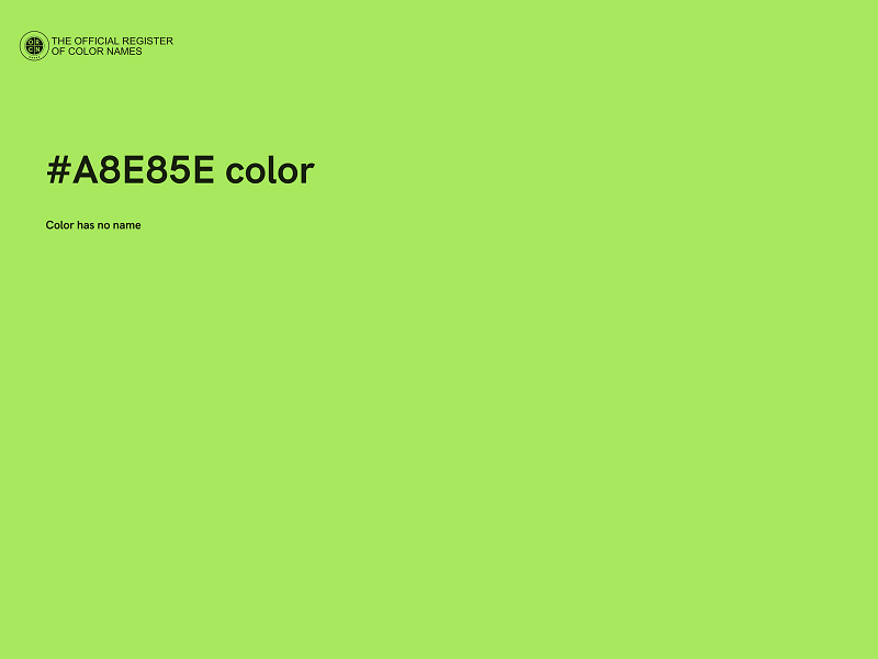 #A8E85E color image