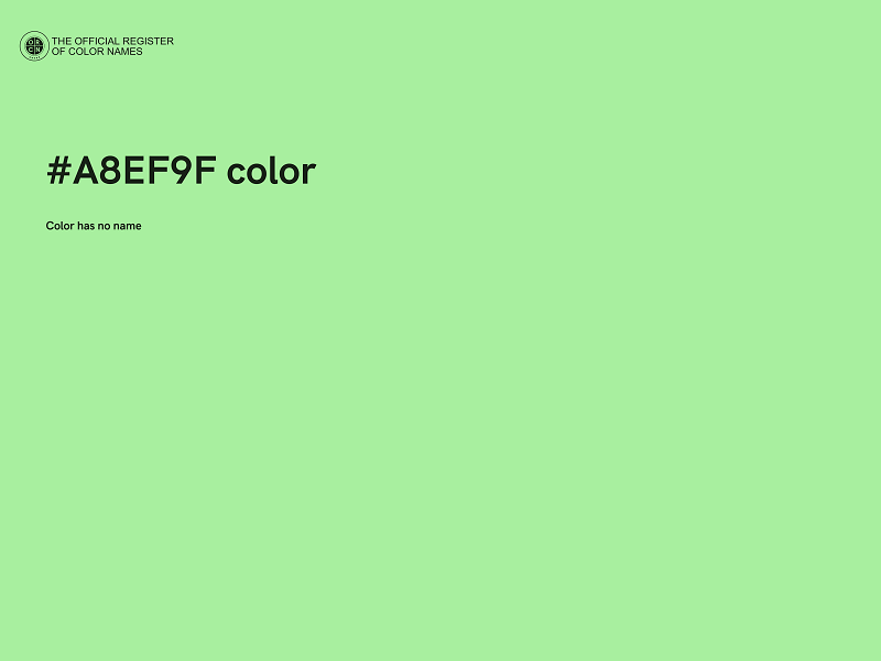 #A8EF9F color image