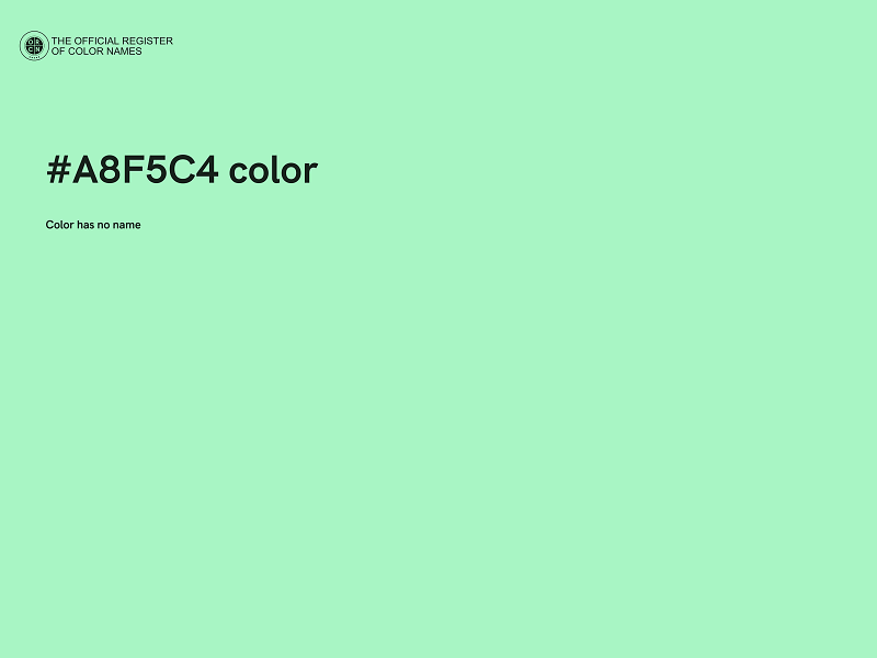 #A8F5C4 color image