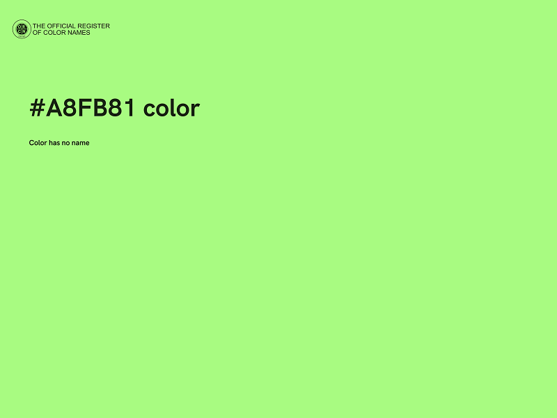 #A8FB81 color image