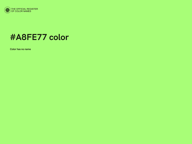 #A8FE77 color image