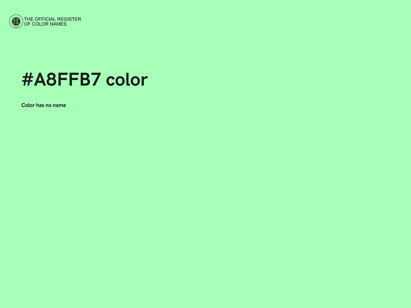 #A8FFB7 color image