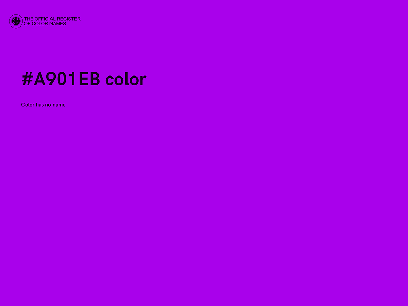 #A901EB color image