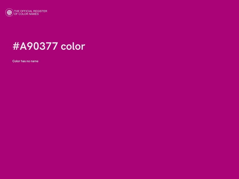 #A90377 color image