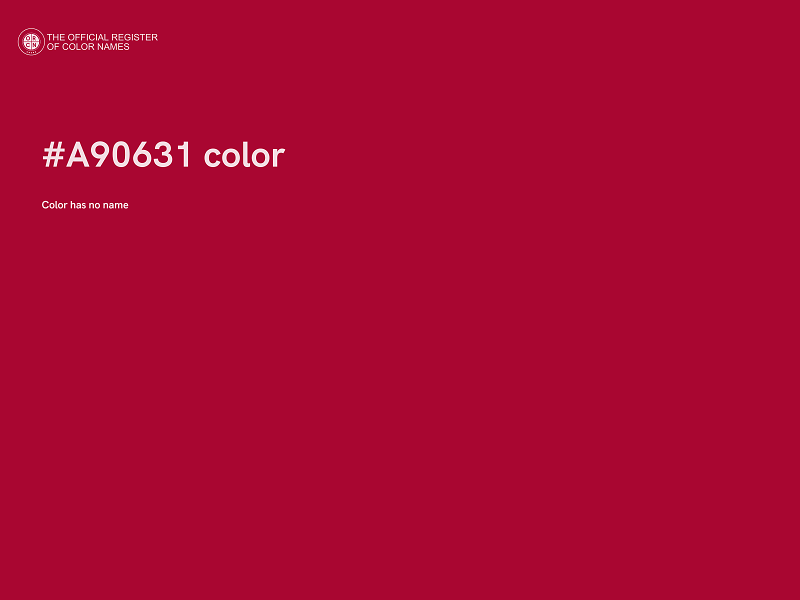 #A90631 color image