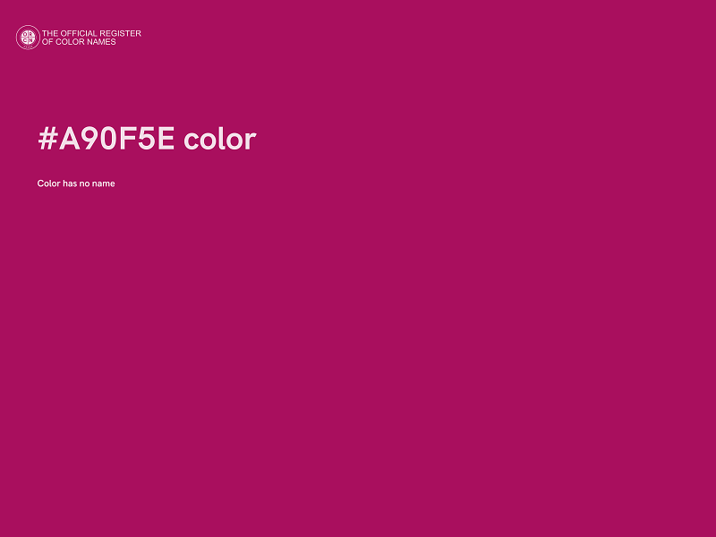 #A90F5E color image