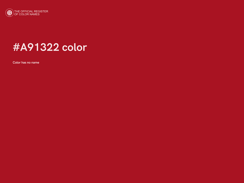 #A91322 color image