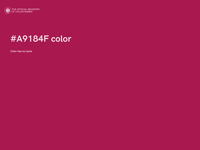 #A9184F color image