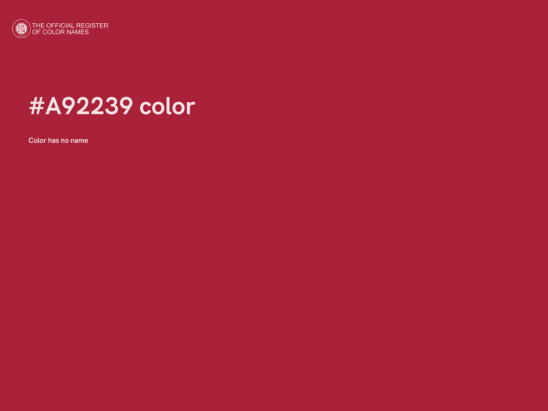 #A92239 color image