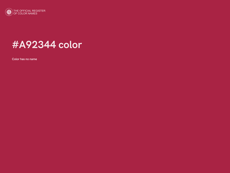 #A92344 color image