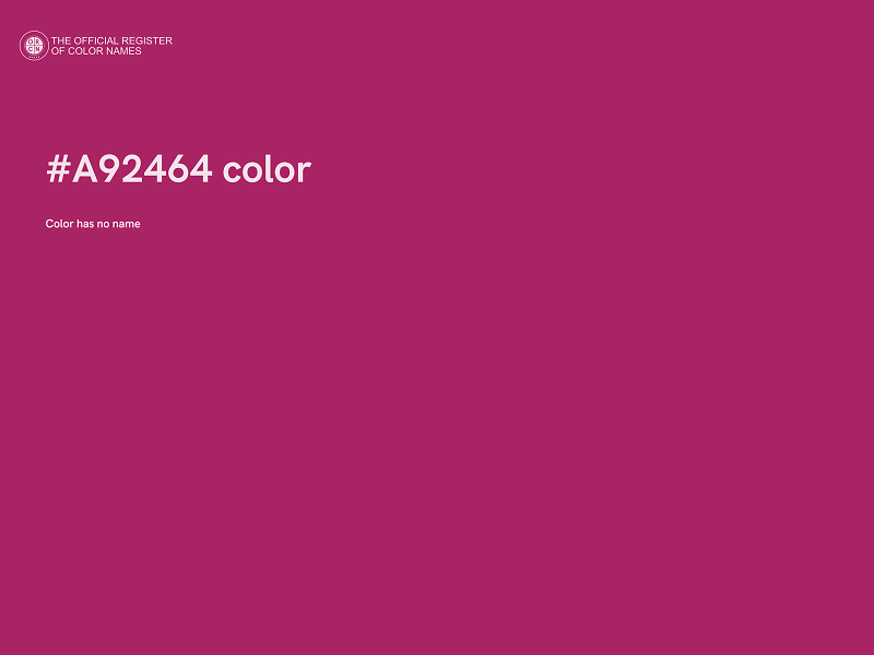 #A92464 color image