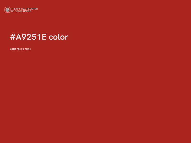 #A9251E color image