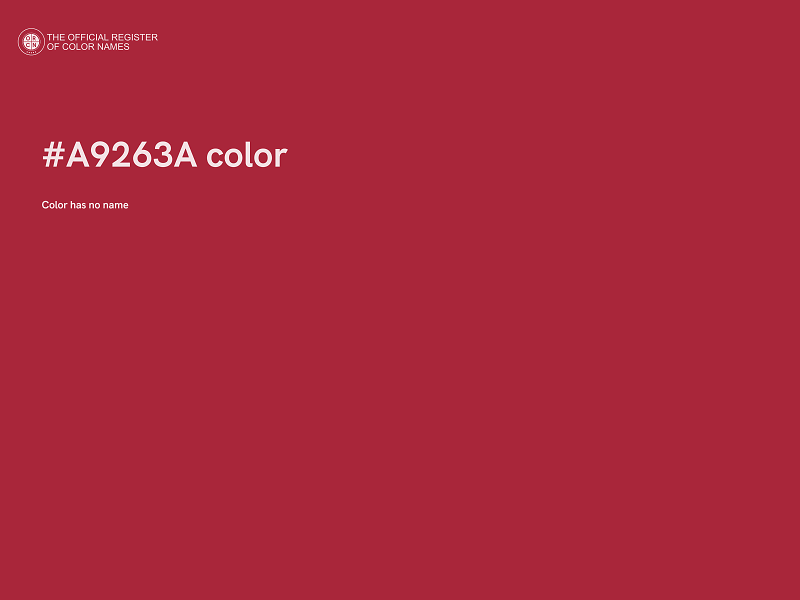 #A9263A color image