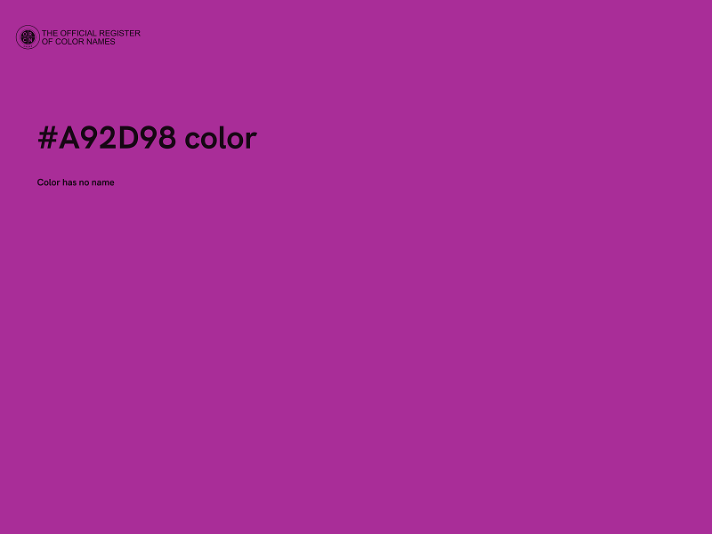 #A92D98 color image