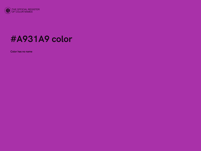 #A931A9 color image