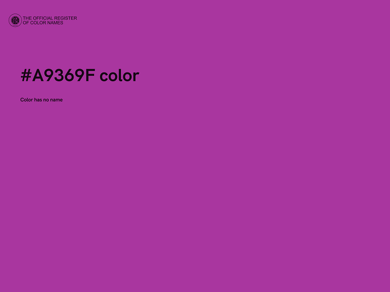 #A9369F color image