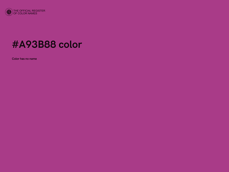 #A93B88 color image