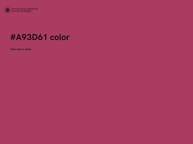 #A93D61 color image