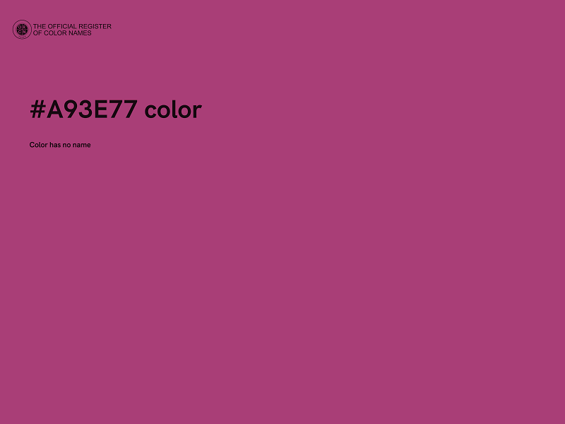 #A93E77 color image