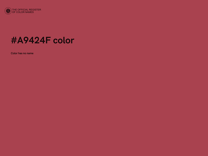 #A9424F color image