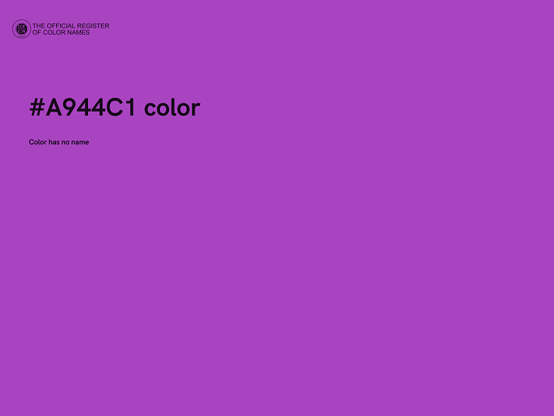 #A944C1 color image