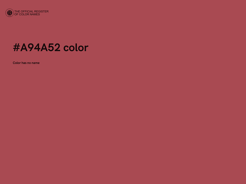 #A94A52 color image