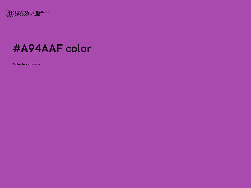 #A94AAF color image