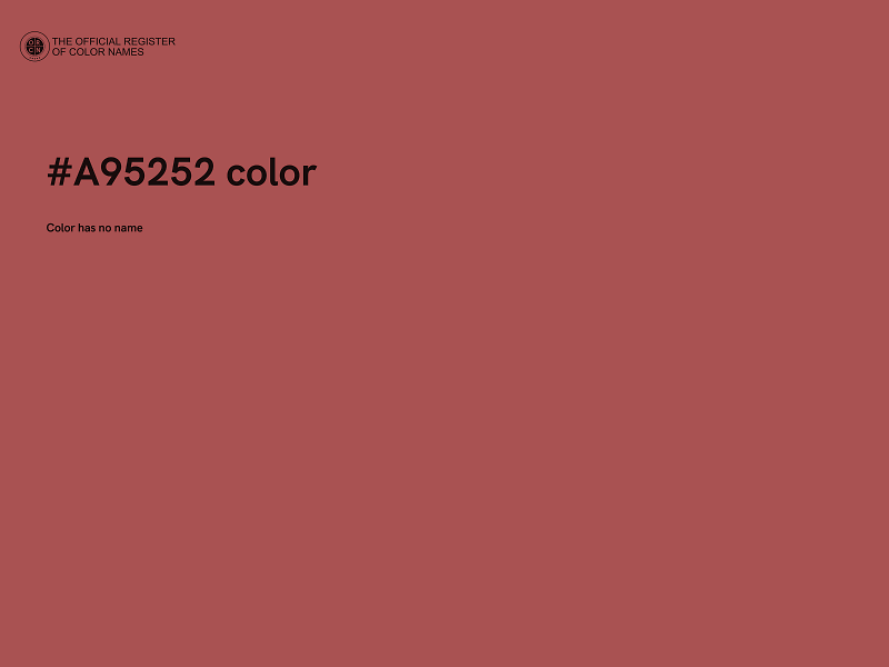 #A95252 color image