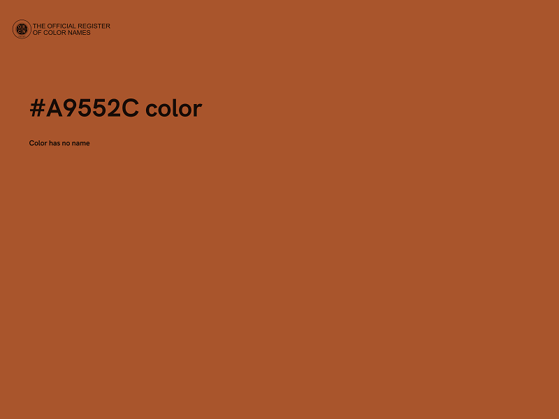 #A9552C color image