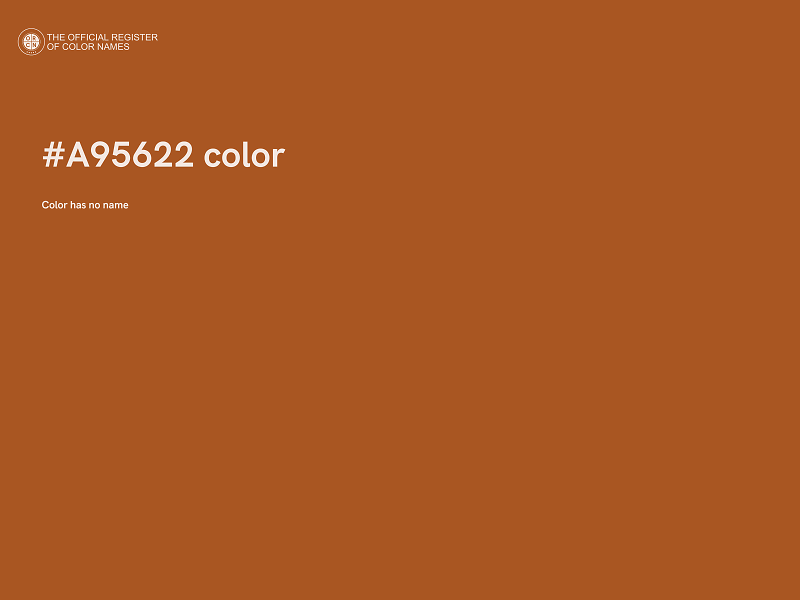 #A95622 color image