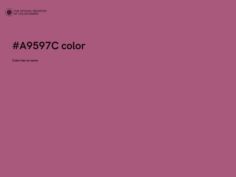 #A9597C color image