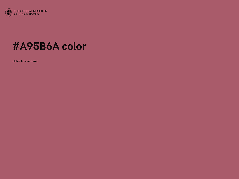 #A95B6A color image