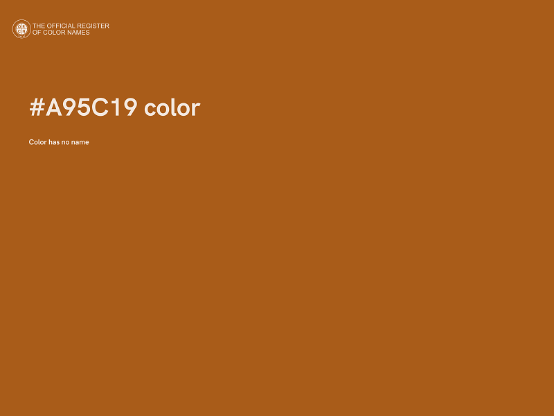 #A95C19 color image