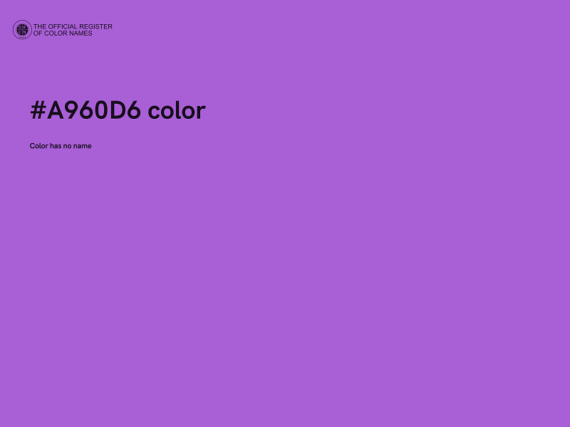 #A960D6 color image