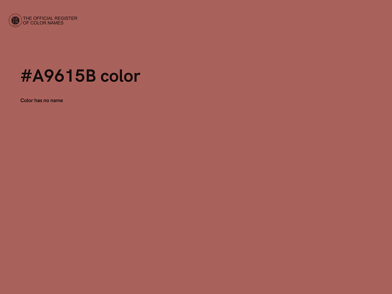 #A9615B color image