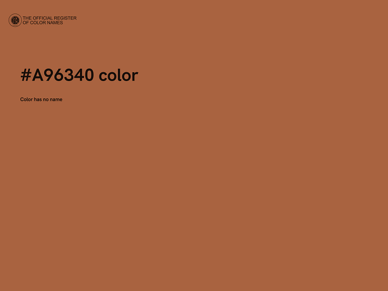 #A96340 color image