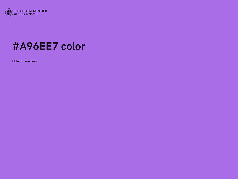 #A96EE7 color image