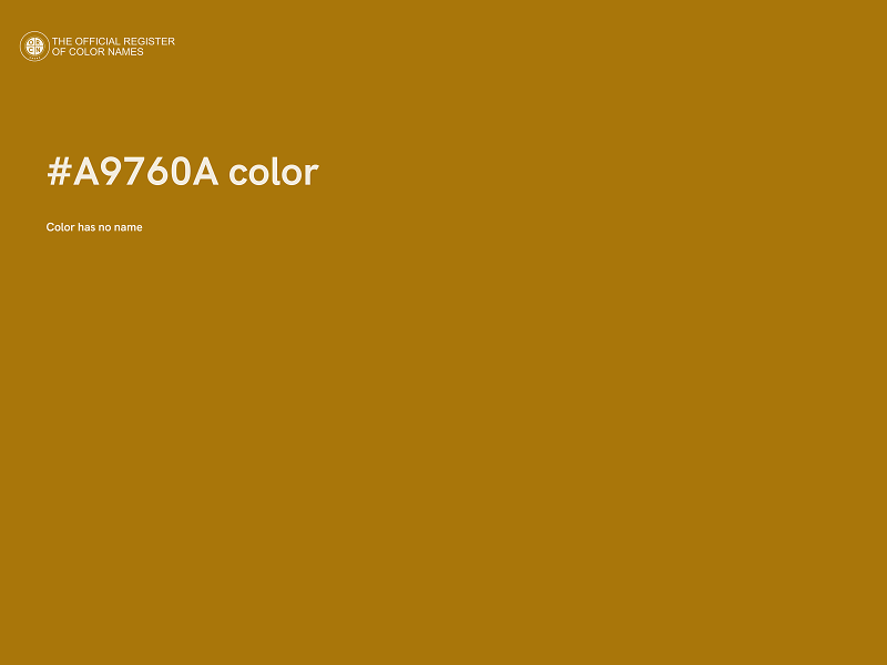 #A9760A color image