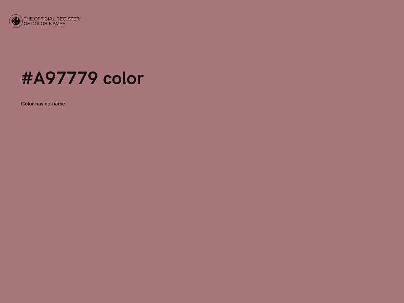 #A97779 color image