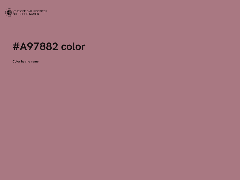 #A97882 color image